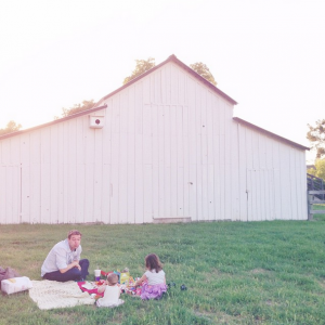 evening picnic at the barn