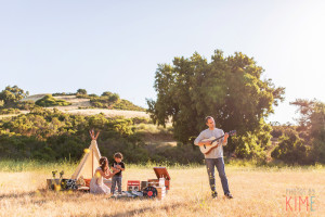photos by kim e - san jose photographer - family session at rancho san antonio - sunset - rustic - family session - golden hour - beatles inspired family shoot