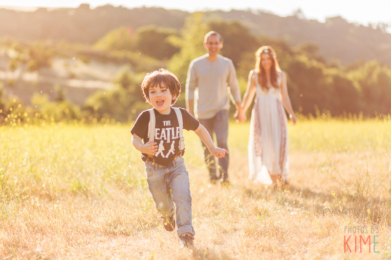 photos by kim e - san jose photographer - family session at rancho san antonio - sunset - rustic - family session - golden hour  