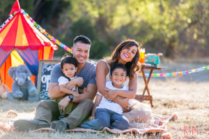 san jose photographer - vintage carnival family session - family of four - fun - colorful - vintage - carnival - stylized - family