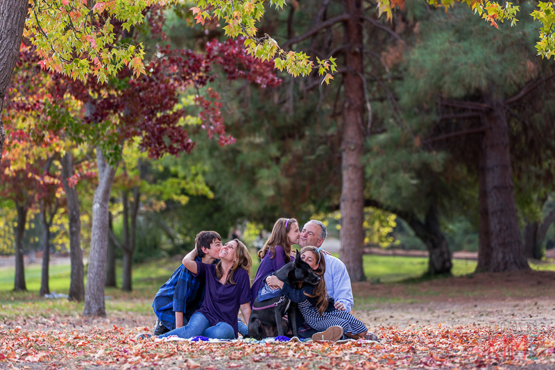san jose photographer - vasona park - family session - family of five - fall family photos 
