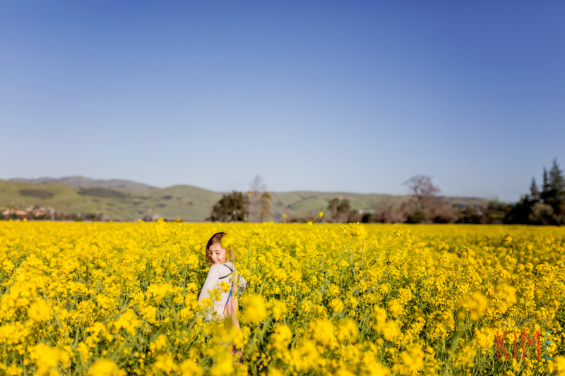 san jose photographer - mustard field - yellow flowers - spring time 