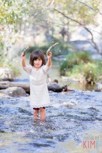River Play - Sunol - East Bay - Family - Bay Area - San Jose - Lifestyle - Natural - Photography - Photos by Kim E - Fun - Colorful - Kid - Hiking Sticks - Girl - River