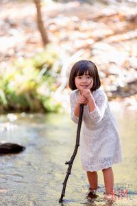River Play - Sunol - East Bay - Family - Bay Area - San Jose - Lifestyle - Natural - Photography - Photos by Kim E - Fun - Colorful - Kid - Water - Stick - Girl