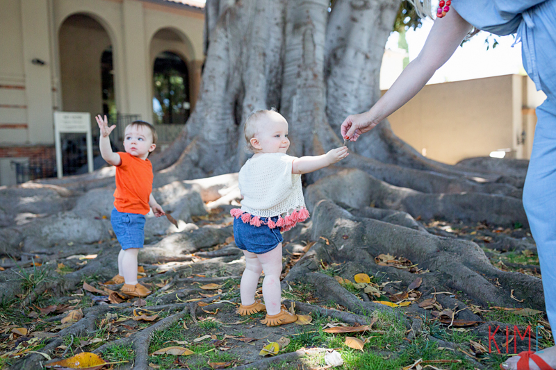 Sunday Funday - Family Fun Photo Shoot - Pasadena - Los Angeles - Lifestyle - Photography - Natural - Colorful - Fun - Kids with leaves 