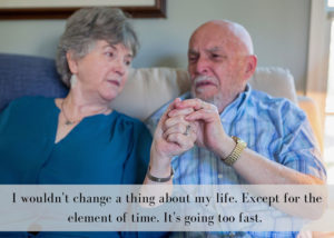 Grandparents holding hands