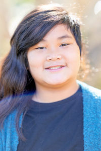 portrait of a young girl for photos at vasona park